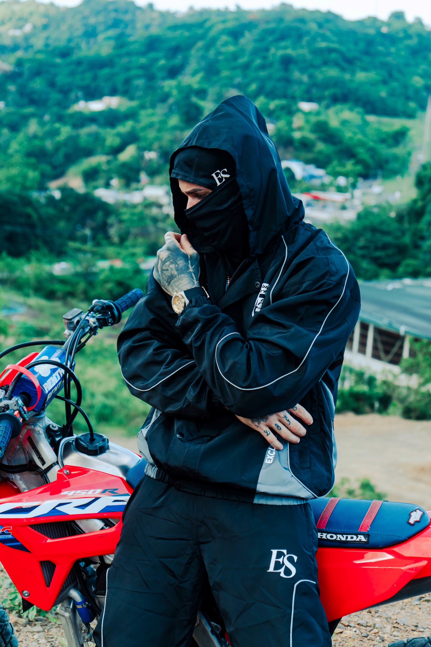 Exclusive Techwear Set Black 'Reflective'