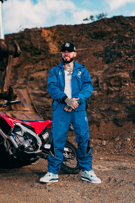 Exclusive Techwear Set Blue 'Reflective'